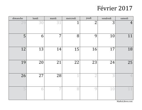 Calendrier Mensuel 2017 (A) page 2